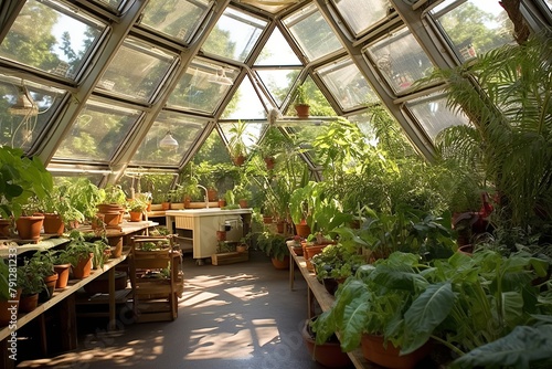 Dome Skylights and Fruit-Bearing Trees: Geodesic Dome Greenhouse Inspirations © Michael