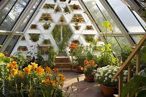 Greenhouse Blooms: Inspiring Geodesic Dome with Eco-Friendly Materials