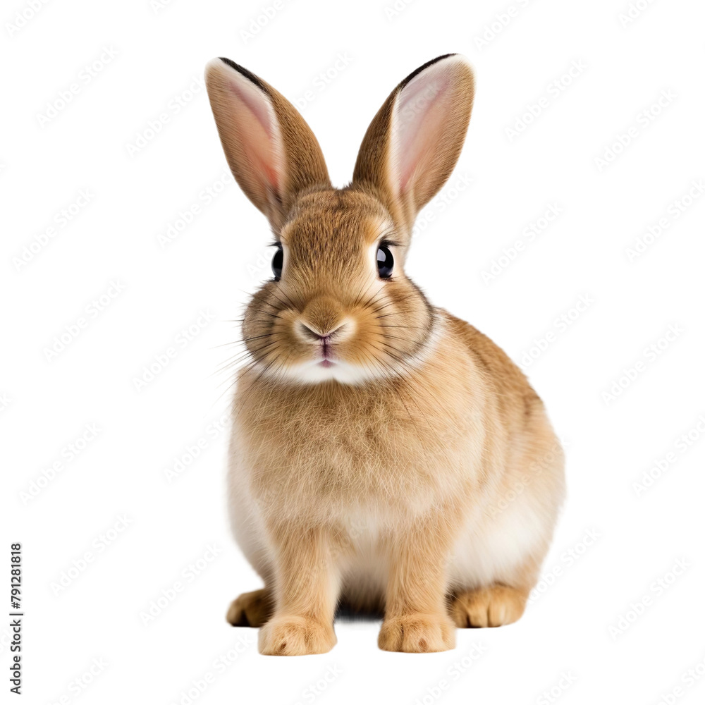 Beautiful Rabbit Isolated On White Background Beautiful Rabbit Isolated On White Background