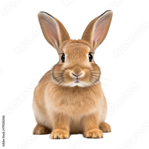 Beautiful Rabbit Isolated On White Background