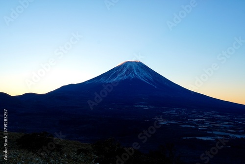 竜ヶ岳からみた富士山