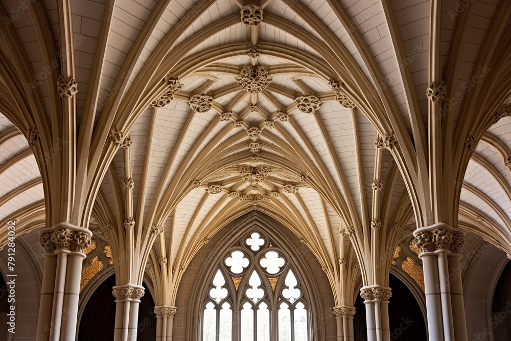 Neo-Gothic Castle Foyer Concepts: Cathedral Ceilings & Gothic Archways Marvel