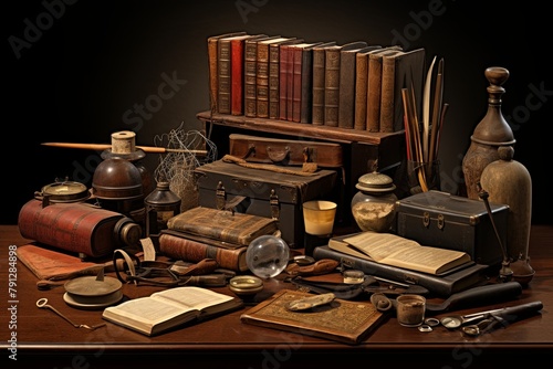 Leather-Bound Books and Inkwells: Revolutionary War Era Study Room Concepts photo