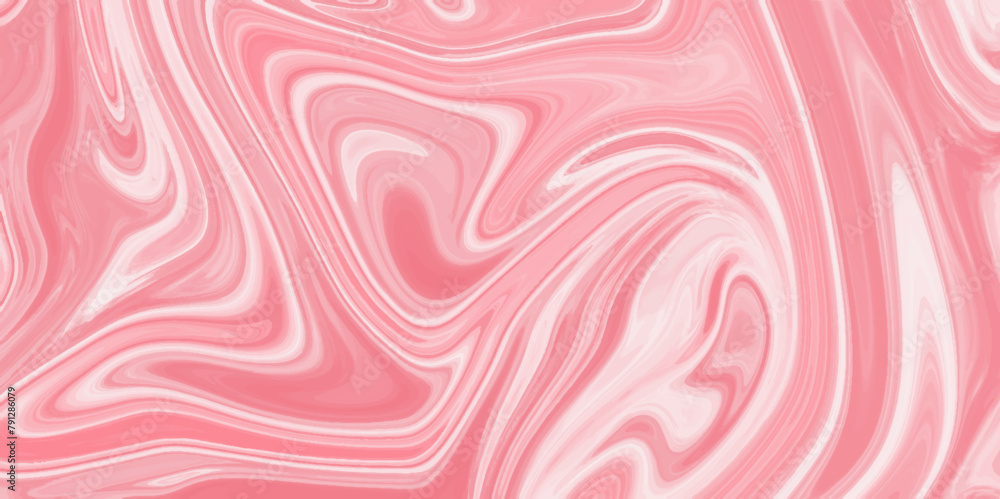 Red and white paint mixing background. Pink Acrylic Pour Color Liquid marble abstract surfaces Design. Abstract background pattern and texture of swirling pink ink.