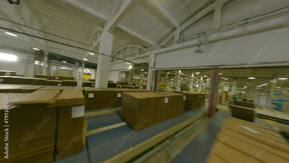 fpv flight warehouse with cardboard blanks fpv flight warehouse with cardboard blanks