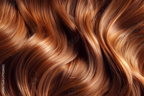 Gorgeous honey caramel hair background boasting healthy, smooth, and shiny texture