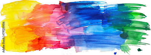 Watercolor rainbow color background