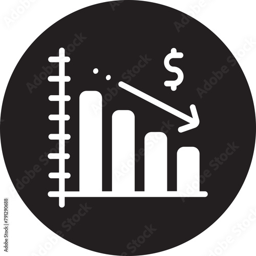 financial glyph icon