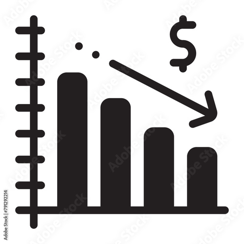 financial glyph icon