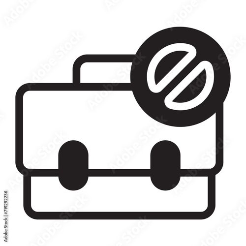 job loss glyph icon