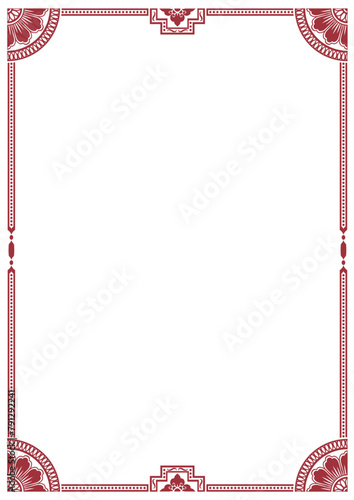 アジア調フレーム27（茶色）