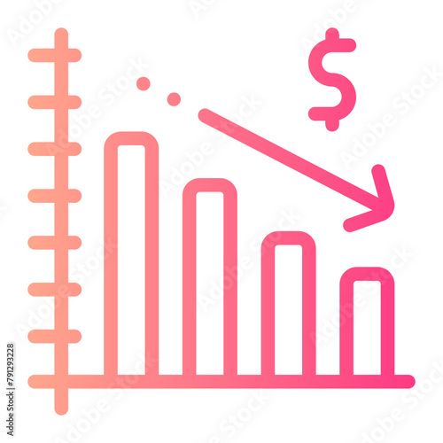 financial gradient icon