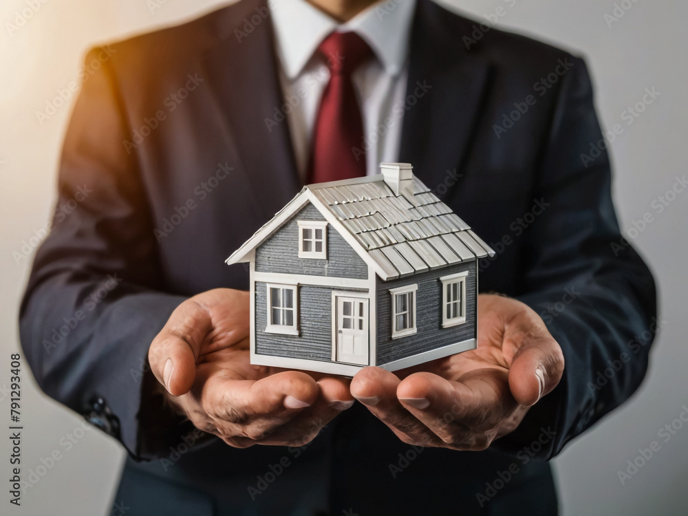 House in hands, Real Estate Concept House in hands, Real Estate Concept