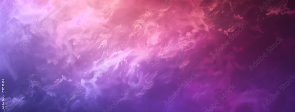 Fototapeta premium Multicolored violet-pink gradient background with clouds