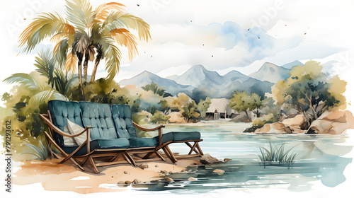 Relax And Unwind Watercolor