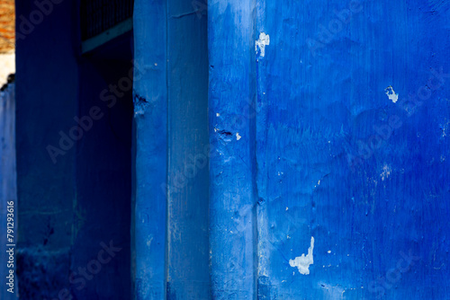 Detail from building in Blue city, Chefchaouen © rninov