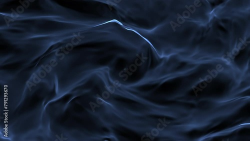 Wallpaper Mural Beautiful Waves on Blue Abstract Water Surface Seamless. Looped 3d Animation Torontodigital.ca