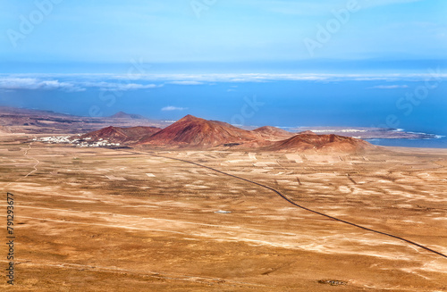 Volcanic landscape, Island Lanzarote, Canary Islands, Spain, Europe.