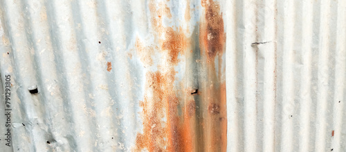 rusty used zinc wall