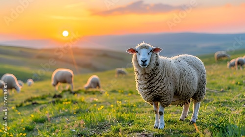 Sheep on the prairie