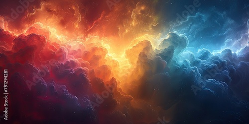 colorful clouds  rainbow  close-up  sun rays  background