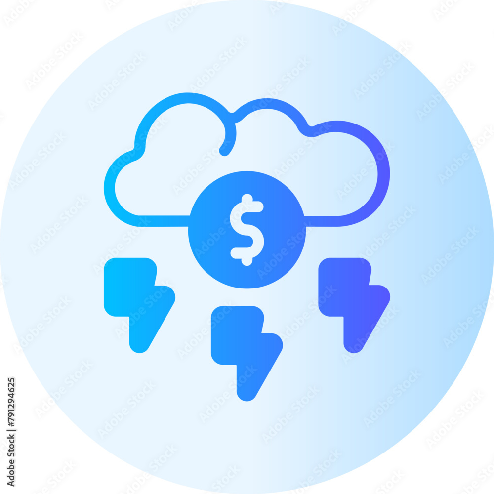 storm gradient icon storm gradient icon