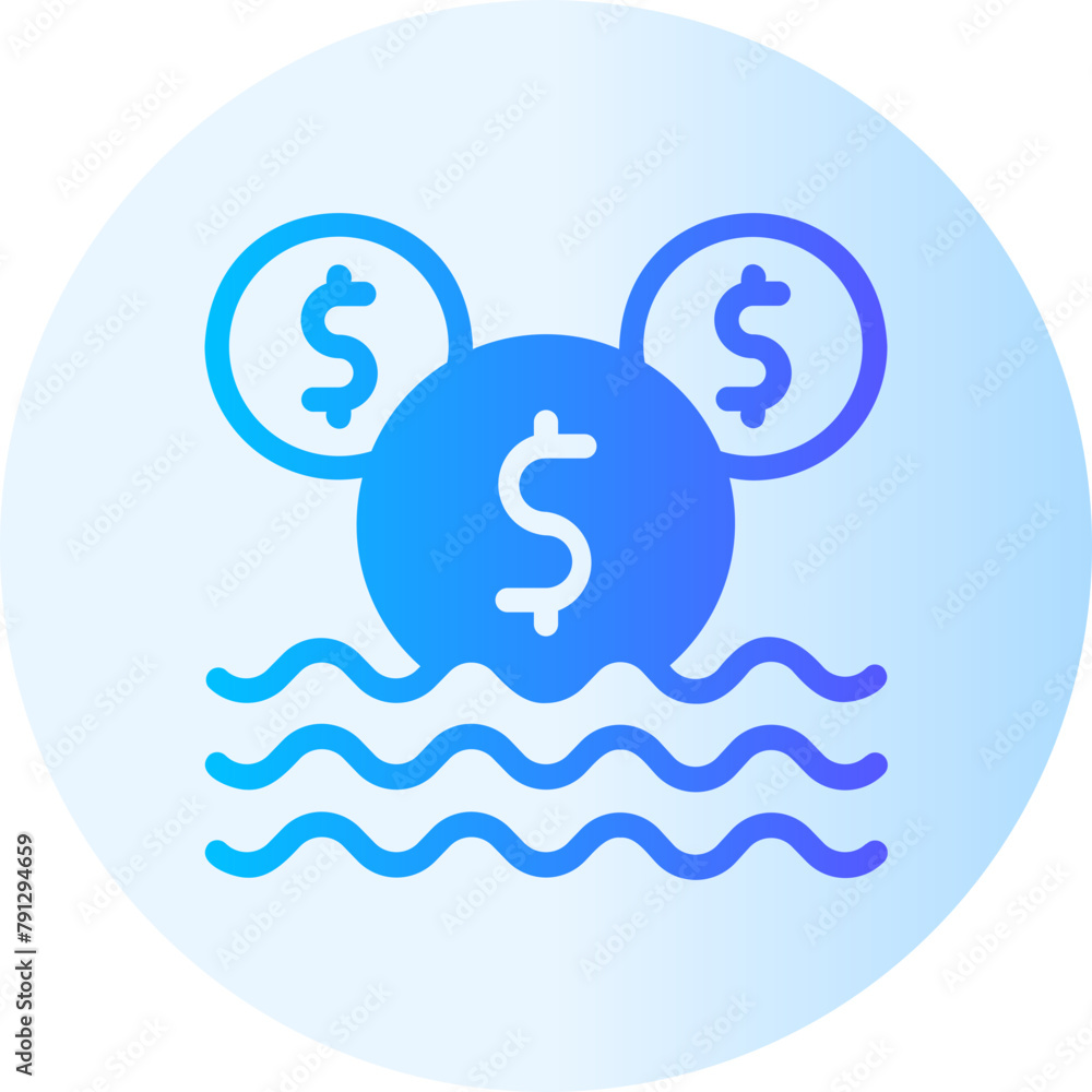 coin gradient icon coin gradient icon