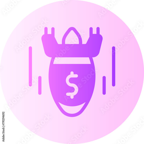 economic crisis gradient icon