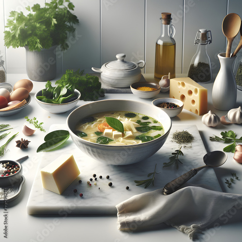 Traditional Maltese Widow's Soup with Gbejna Cheese