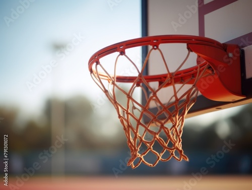 Basketball net with net hanging from it © Alexandr
