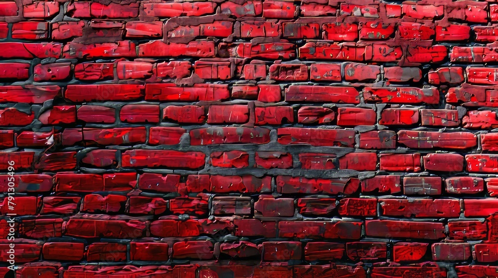 Artistic close-up of a red brick wall, focusing on the texture and natural color variations for a detailed and captivating background Artistic close-up of a red brick wall, focusing on the texture and natural color variations for a detailed and captivating background