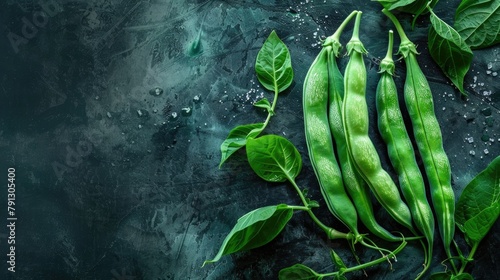 Cowpea vegetable with closed up background