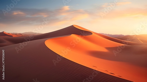 Panoramic view of dunes in the Namib desert  Namibia