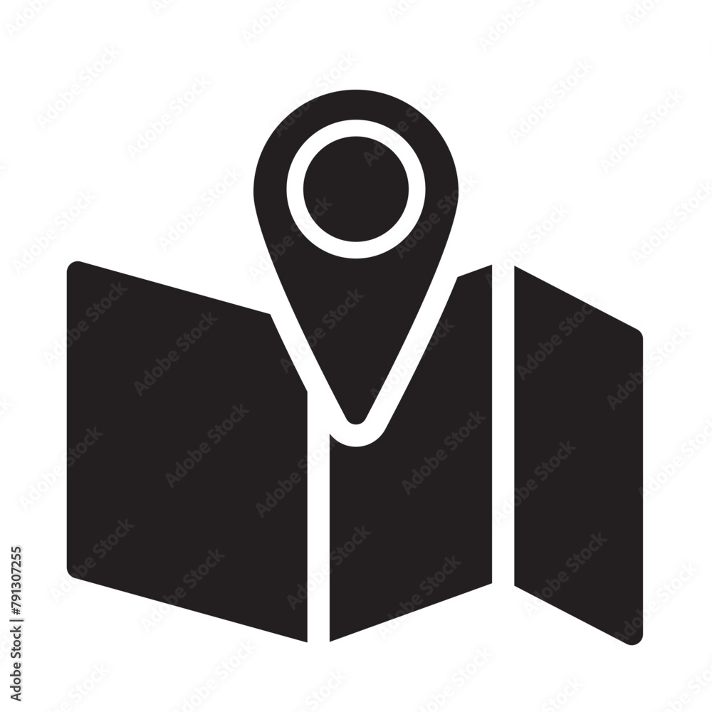 Location Map Icon Location Map Icon