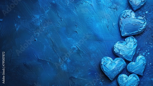 Father s Day Blue Heart Event Background Rewritten as Blue Heart Event Background for Father s Day photo