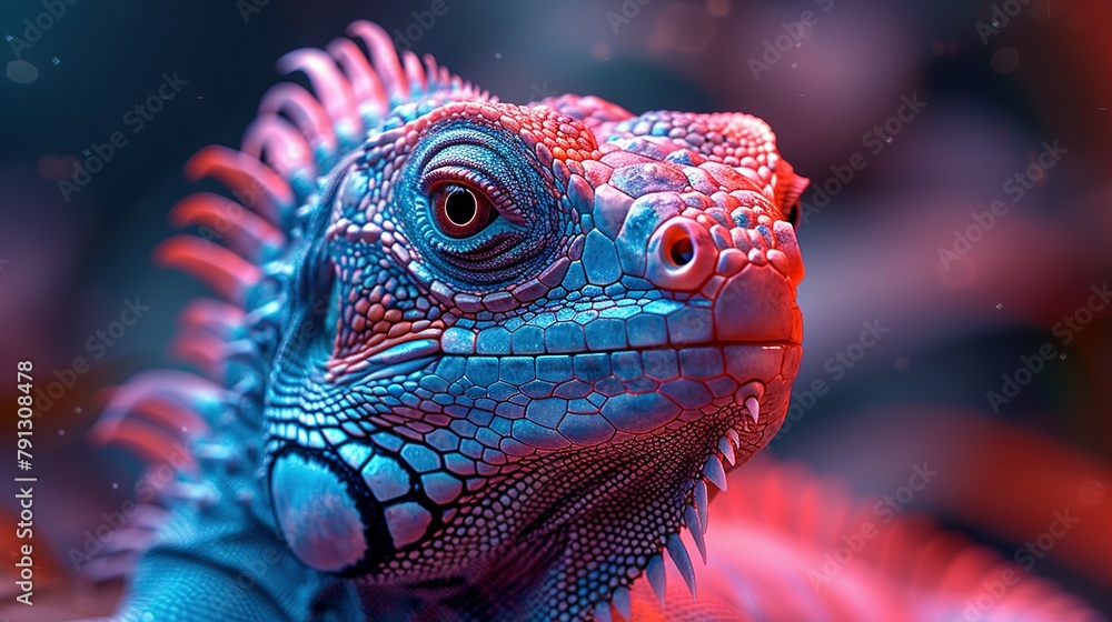 Funny chameleon with glasses Funny chameleon with glasses