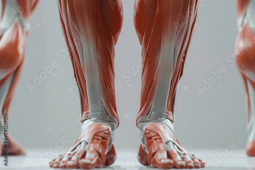 Human Muscular System Leg Muscles Tensor Fasciae Latae Muscles Anatomy photo