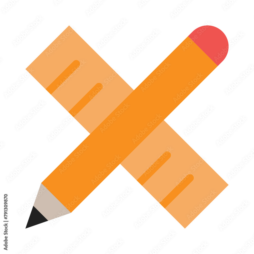 Obraz premium Design Tool Vector Thick Line Filled Colors Icon Design