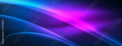 Immerse yourself in a vibrant world of colorfulness with a blue and purple background adorned with a glowing wave. This electric blue and magenta design evokes a sense of technology and sky