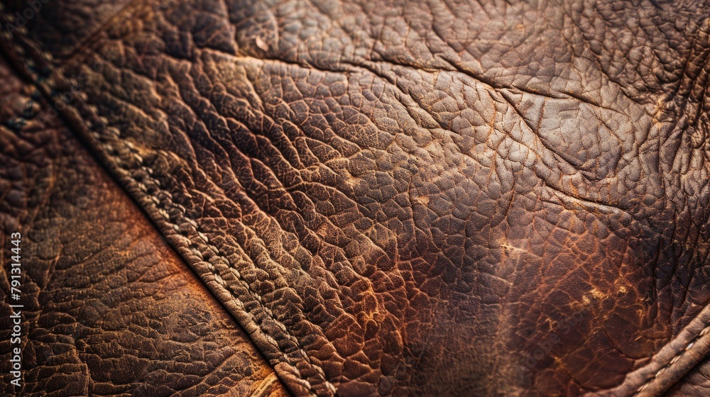 Close up view of leather texture