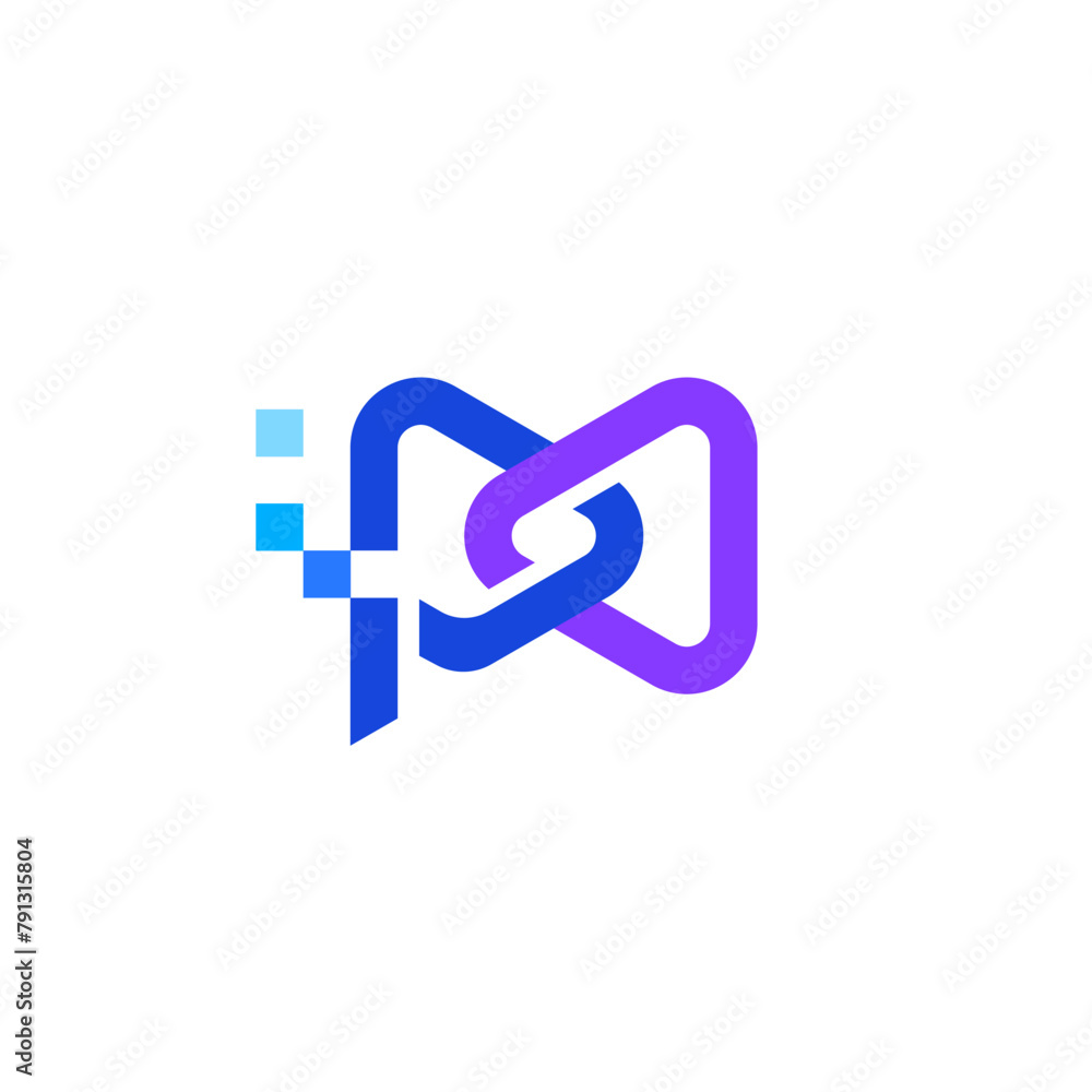 Letter P with Pixel Video Camera and Connected Dual Play Button Vector Logo Design Letter P with Pixel Video Camera and Connected Dual Play Button Vector Logo Design