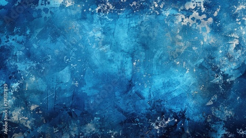 Background with a Grunge Style in Blue