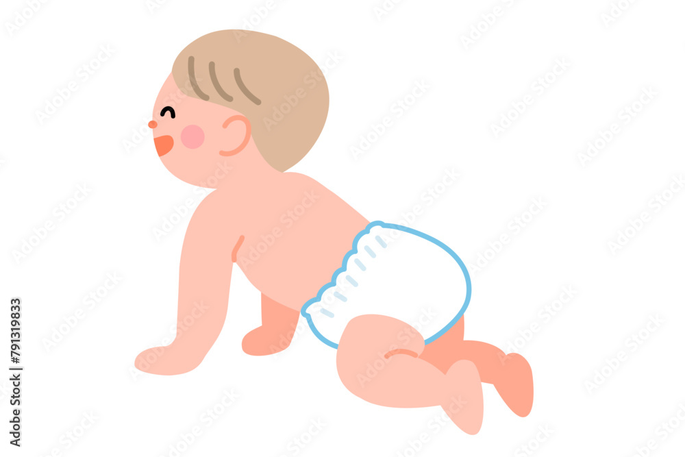 ハイハイする赤ちゃん ハイハイする赤ちゃん