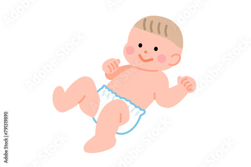 baby240419OL03おむつをはいた赤ちゃん