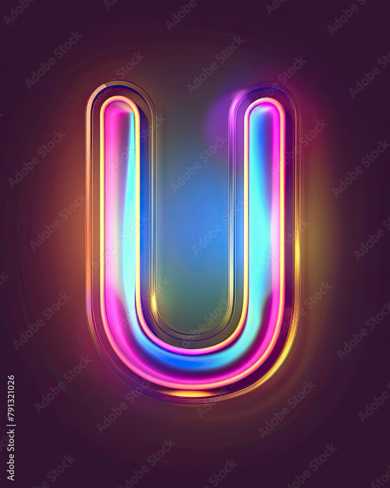 A glowing neon A glowing neon