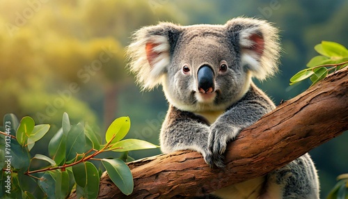 koala in tree photo
