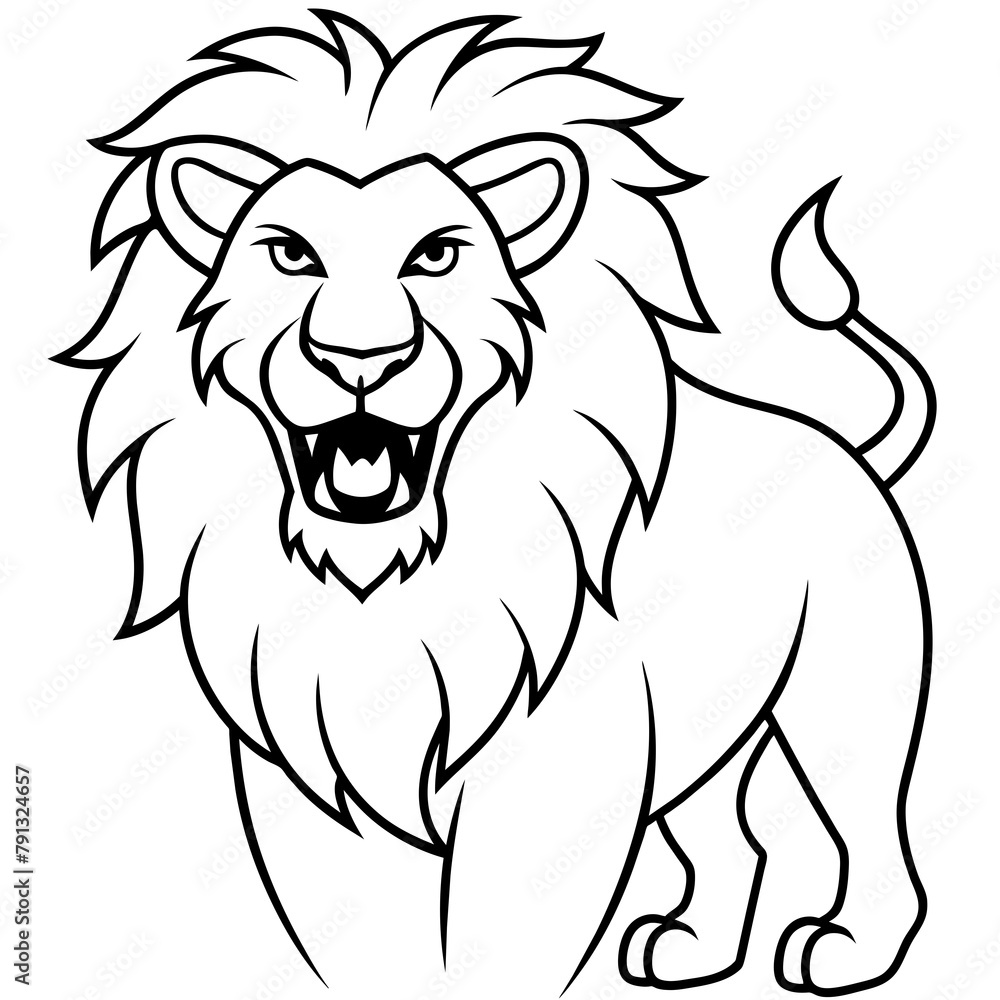 Fototapeta premium lion illustration