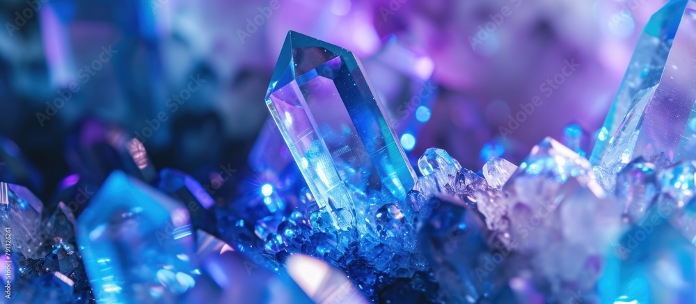 3D illustration of a Bismuth Crystal 3D illustration of a Bismuth Crystal