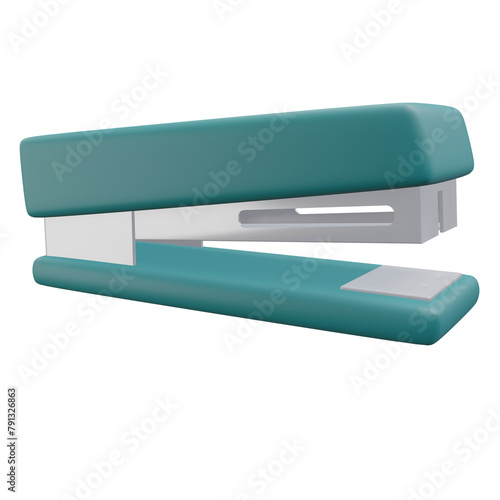 stapler, office 3d icon illustration with transparent background