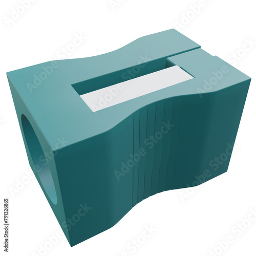sharpener, office 3d icon illustration with transparent background
